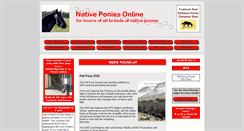 Desktop Screenshot of nativeponiesonline.co.uk