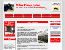 Tablet Screenshot of nativeponiesonline.co.uk